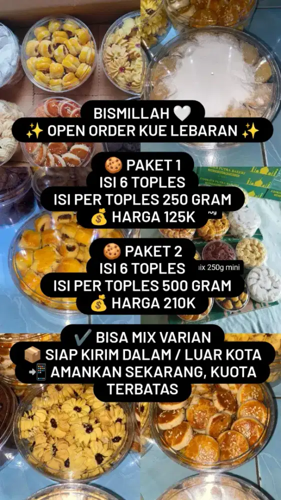 OPEN ORDER KUE LEBARAN