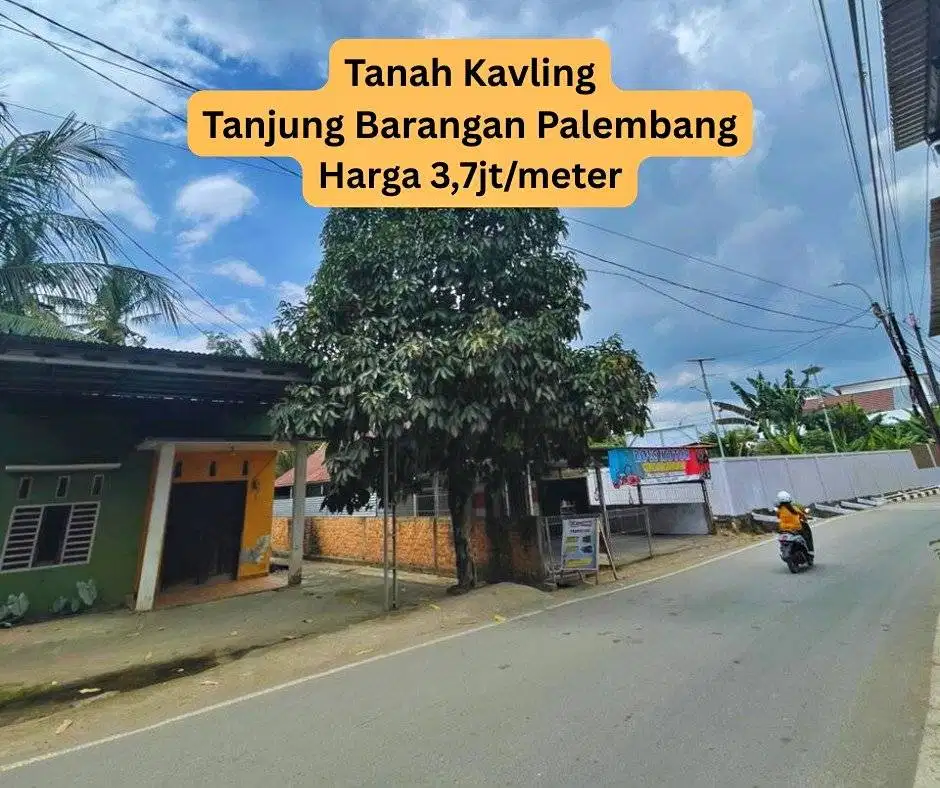 Jual tanah Tanjung Barangan Palembang dekat rumah Pak Ratu Dewa