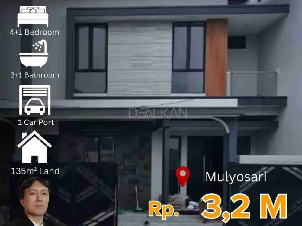 dijual rumah baru Mulyosari
