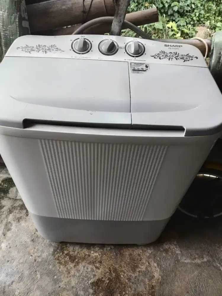 Mesin cuci 2 tabung 7 kg sharp
