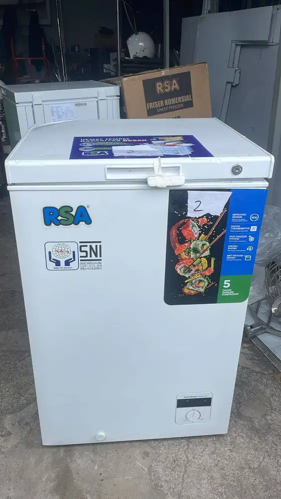 RSA CF-110 Chest Freezer - Box Pendingin Frozen Food Ice Cream Dll (2)