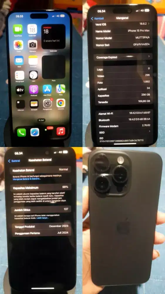 Ip 15 pro max 256gb ibox