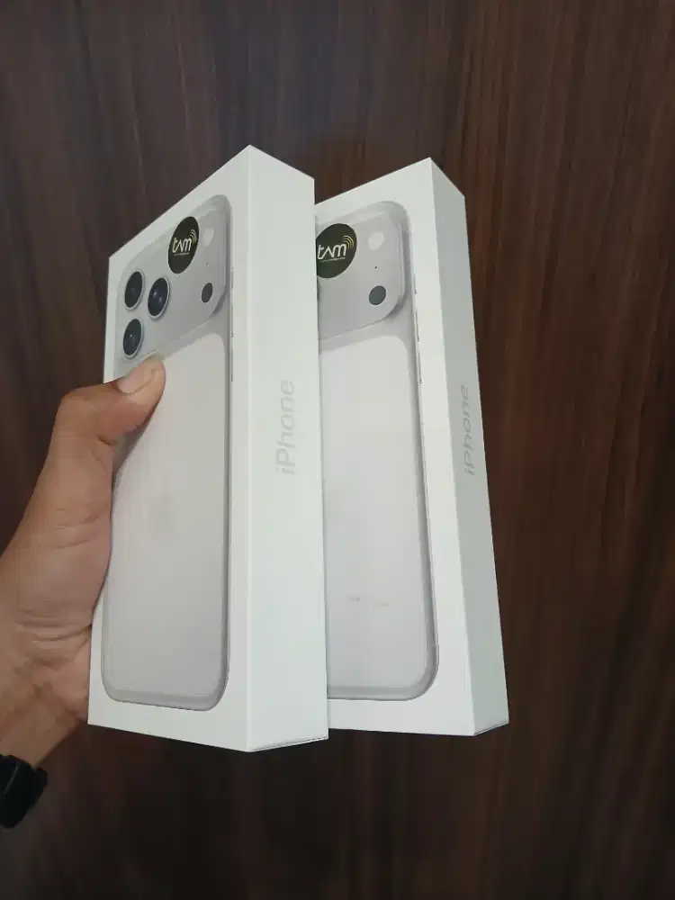 New iphone 17 pro max 256gb silver resmi ibox