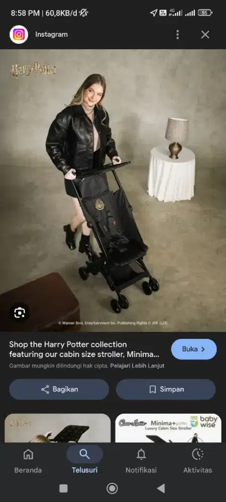 Stroller Cocolatte Minima Edisi Harry Potter
