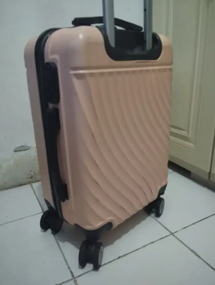 Jual koper hard case warna pink
