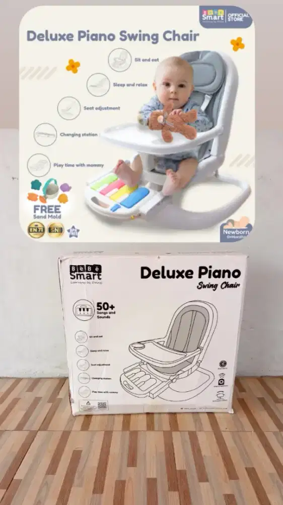 Baby swing 2in1 baby chair bebe smart