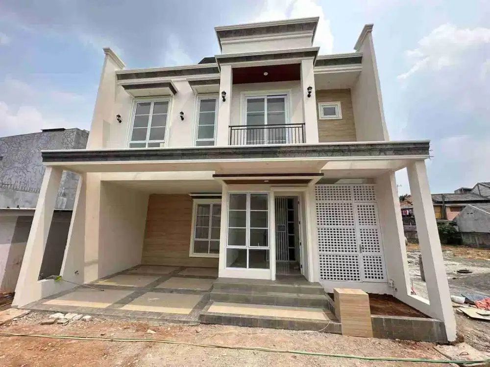 Rumah Baru Di Bambu Apus Jakarta Timur,Siap Huni (002) Dekat Tol & LRT, Carport 2