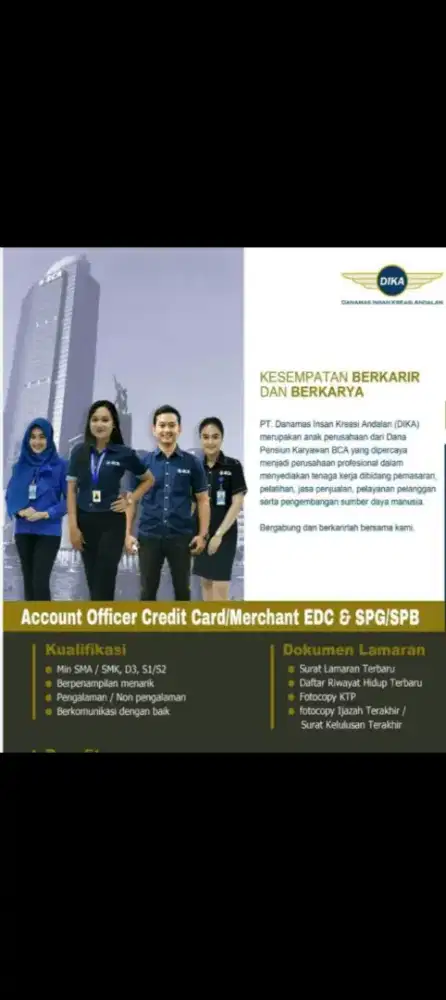 DIBUTUHKAN MARKETING