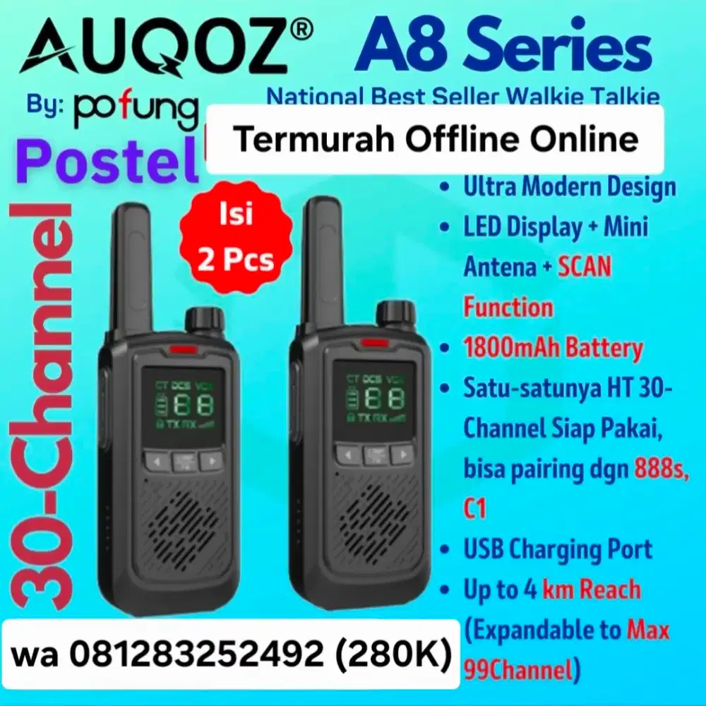 HT POFUNG AUQOS A8 walkie talkie