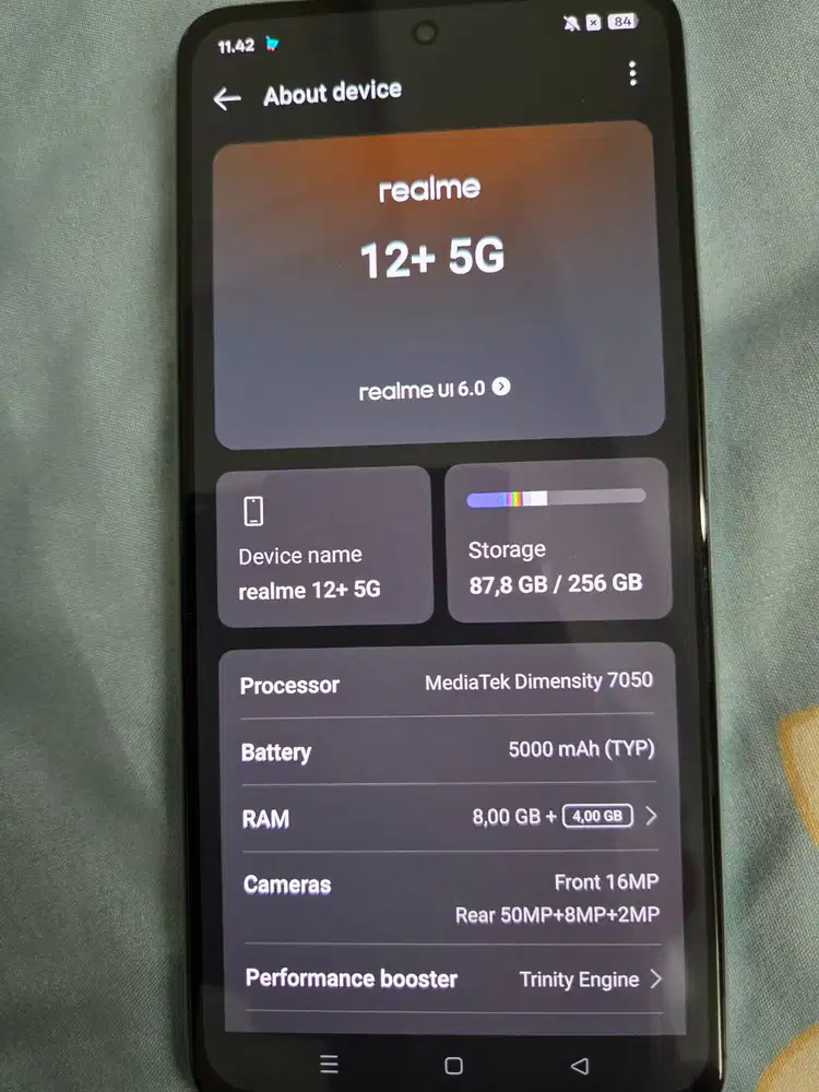 Dijual Realme 12 Plus 5G 8/256