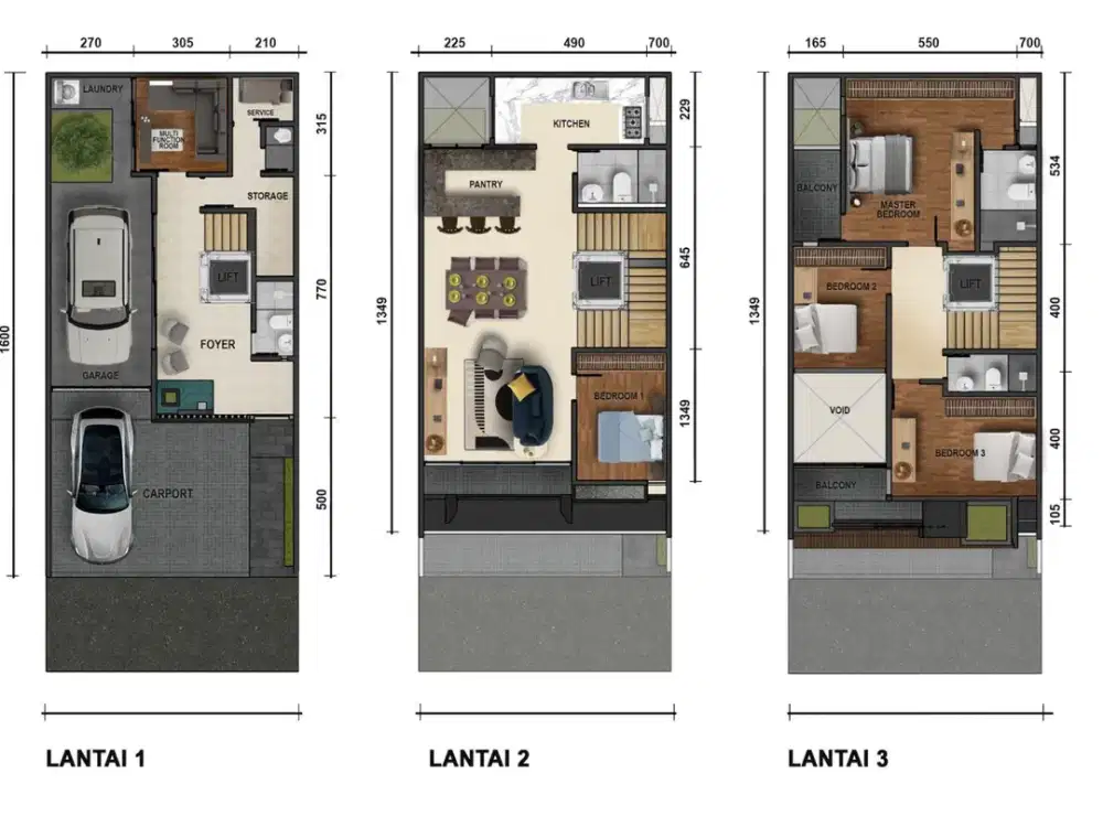 Rumah Royal Serene Setraduta American Tropis