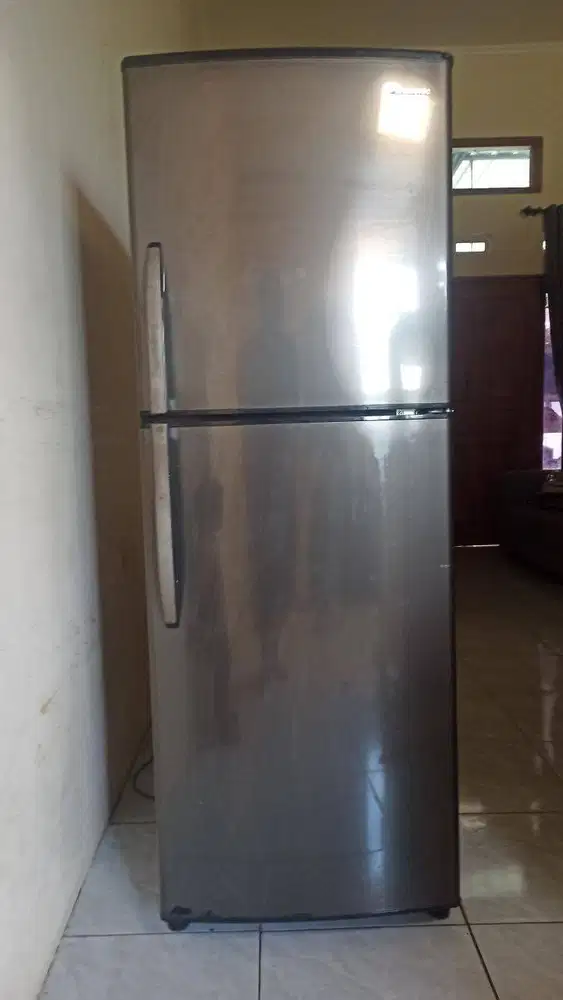 KULKAS PANASONIC DUA PINTU ABU-ABU TUA INVERTER (NR-B25GF-ST)