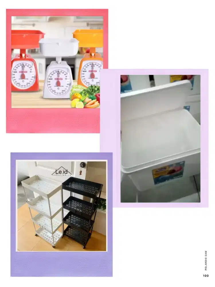 Timbangan Jarum / Rak Plastik / box bekas ice 8 ltr