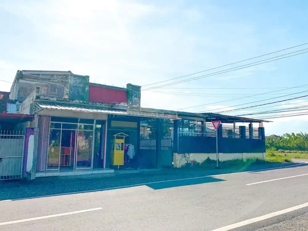 Tanah dan toko di pinggir jalan Pagutan Mataram