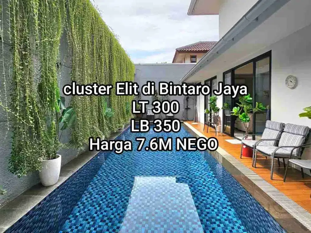 Rumah Private Pool di Komplek Elit Bintaro Jaya
