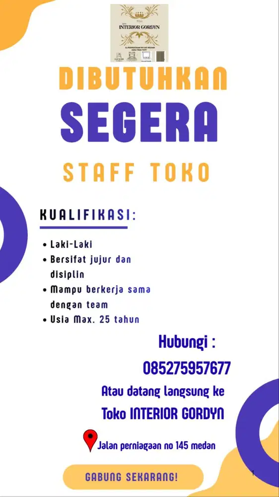 Lowongan kerja cowok