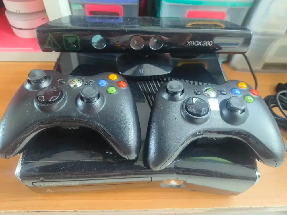 X box lengkap stik ori dan kinect