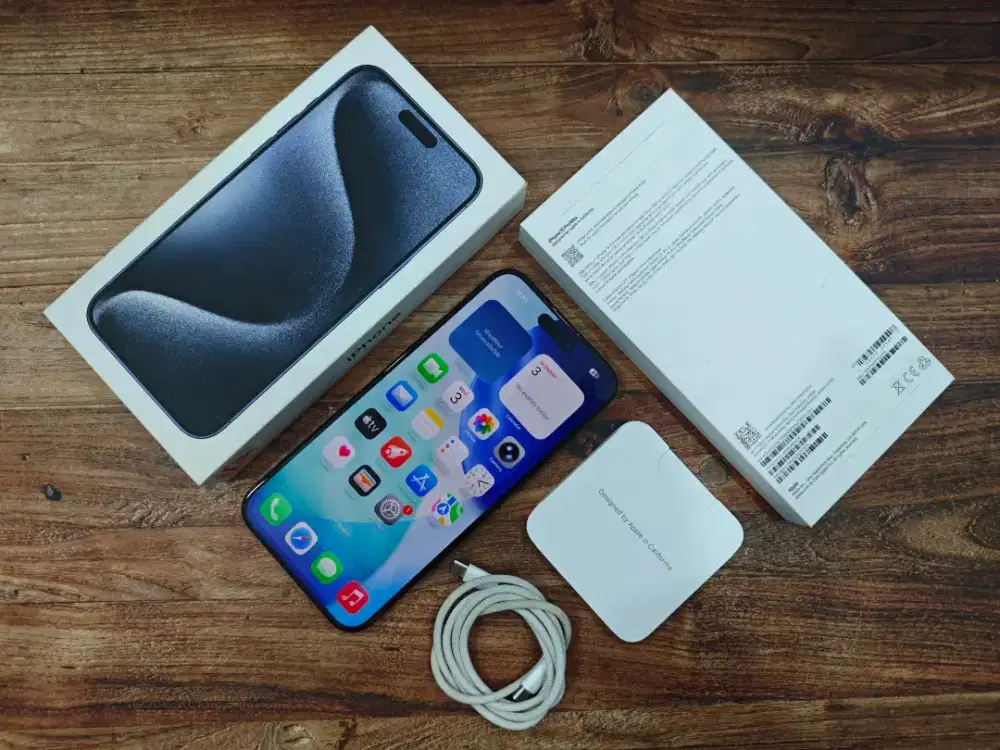 Apple Iphone 15 Pro Max 512GB Blue Ex Digimap Mulus Lengkap Bisa COD