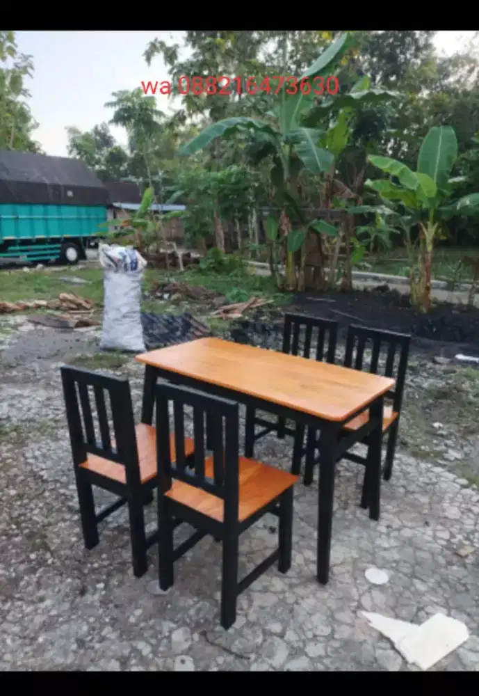 Meja kursi makan dan cafe