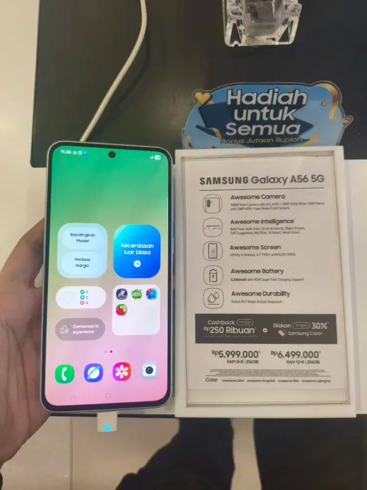 Cash & Kredit SAMSUNG A56 5G 8/256GB Cicilan Tanpa DP, Bunga 0%