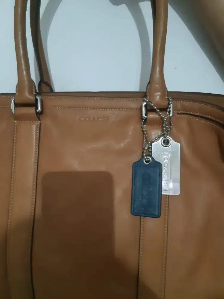 COACH BLEECKER LEGACY TOTE BROWN LEATHER ORIGINAL VINTAGE 2000s