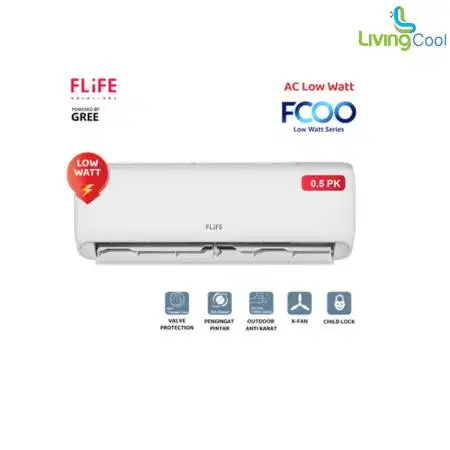 Flife AC Low Watt 1/2 PK FAC-05FCOO Garansi free kirim Karawang
