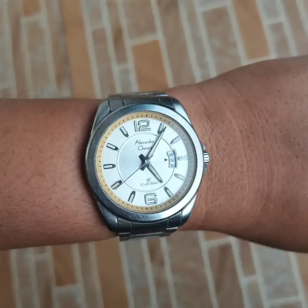 1258. JAM TANGAN ALEXANDRE CHRISTIE UK LENGAN M  PRELOVED