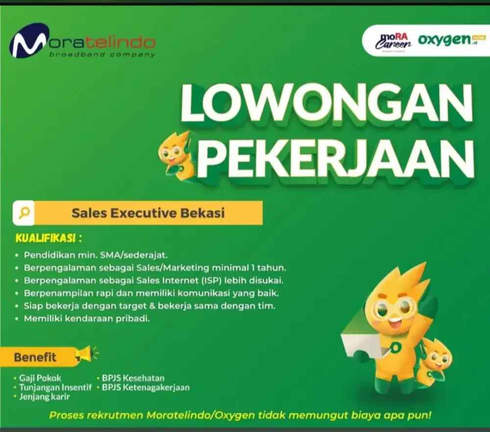 Lowongan Pekerjaan Sales Internet