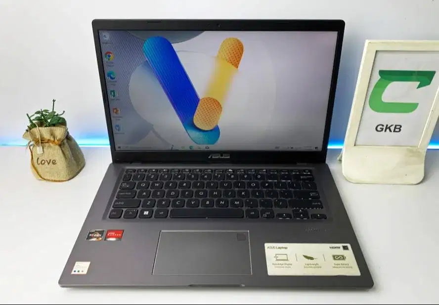 Laptop Asus Vivobook M415D AMD Ryzen 3 ram 8gb ssd 512gb keyboard back