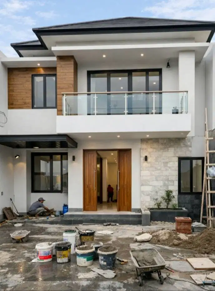 Proyek bangunan renopasi dan pinishing