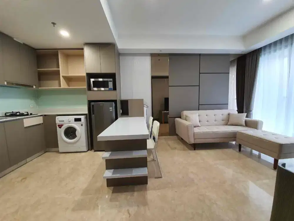 Disewakan 1BR interior apartemen Gold coast pik