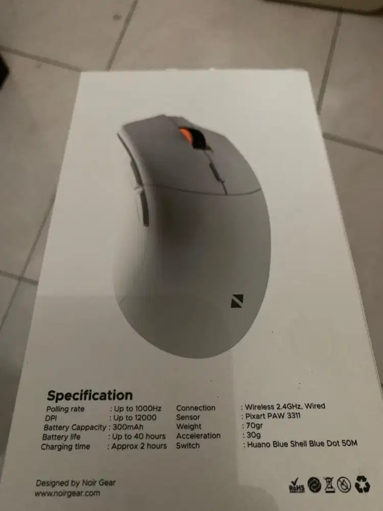 Mouse gaming n1 -nex wireless
