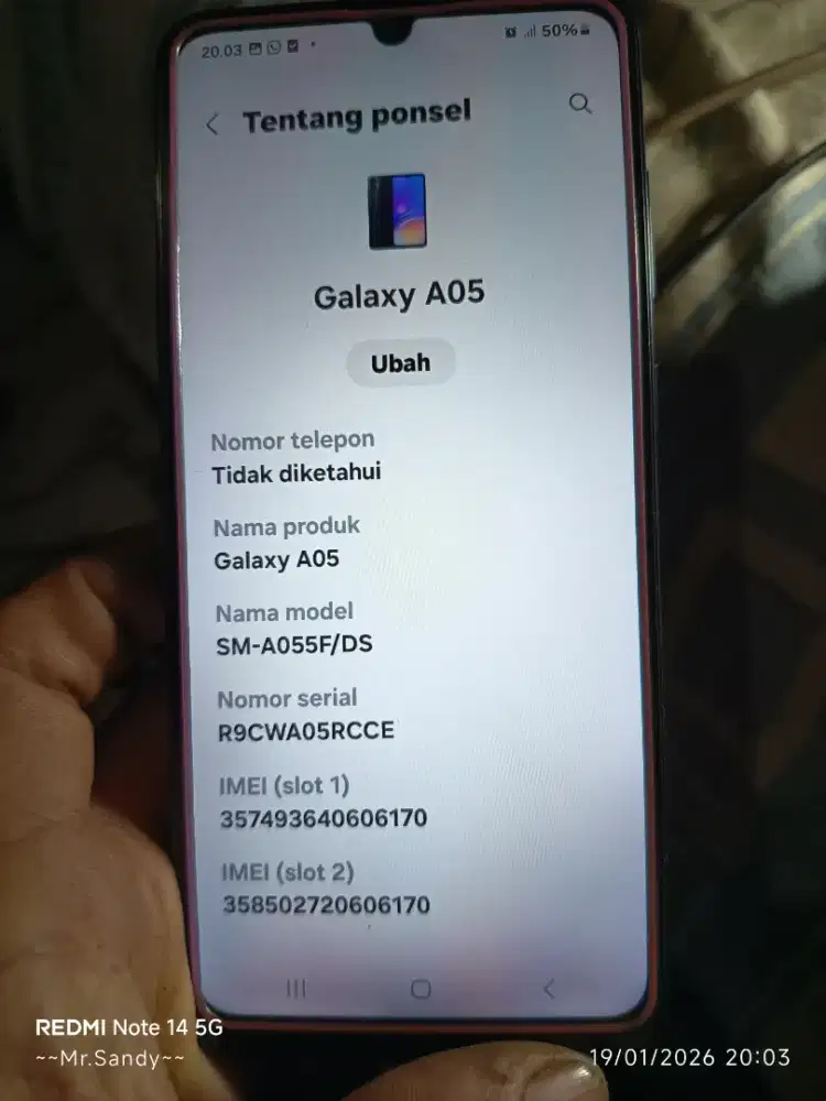 Samsung A05 batangan