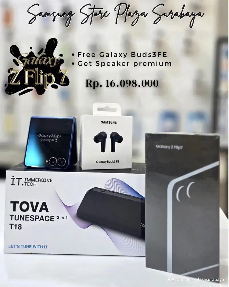 SAMSUNG ZFLIP FREE BUDS 3FE