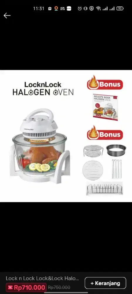 Halogen Over Lock n Lock 10 in 1 BARU