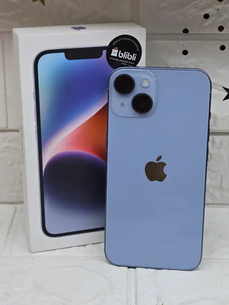 Iphone 14 128gb blue resmi BNOB