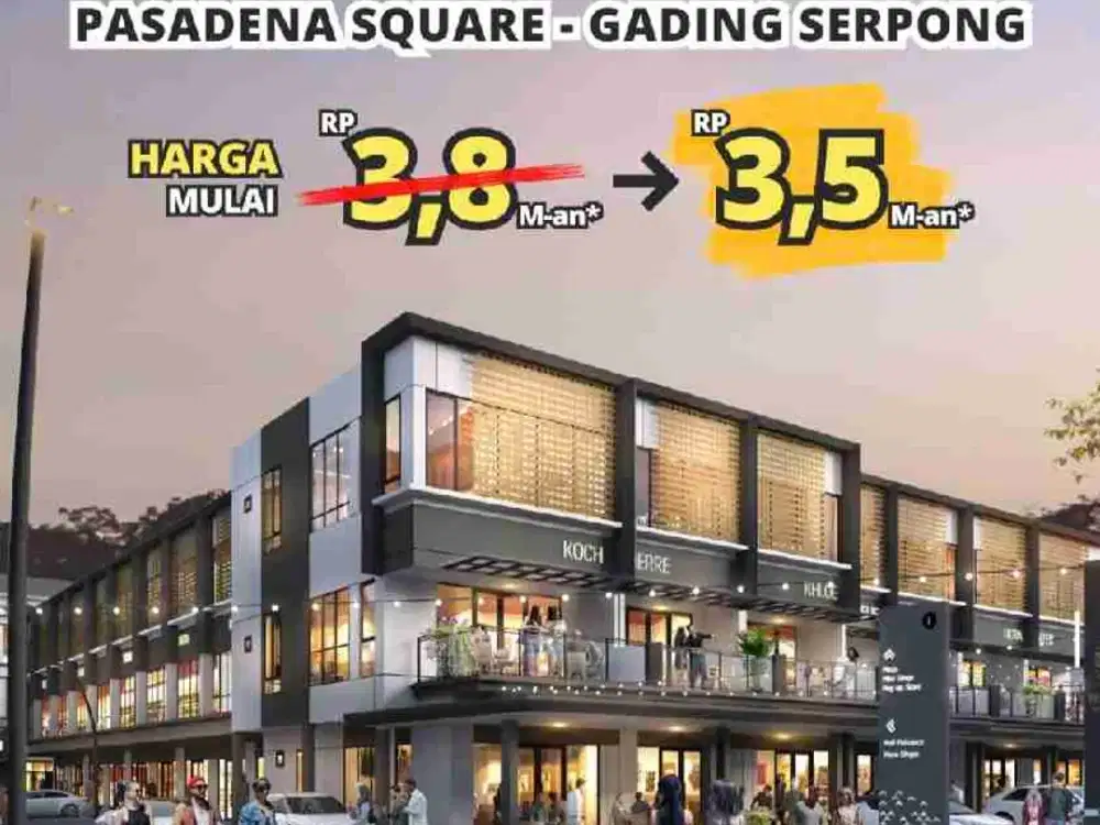 Ruko Free PPN Pasadena Square Gading Serpong