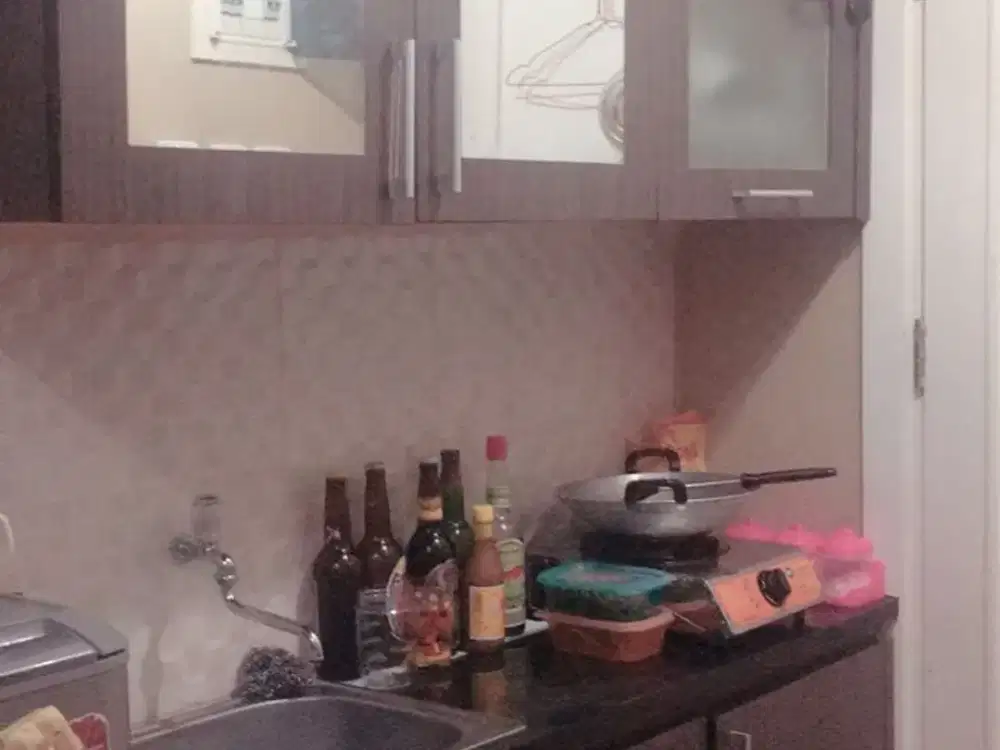 ready unit apartemen green lake sunter,tower southern,tipe studio furnished,view danau,lantai rendah,luas 20,hadap utara