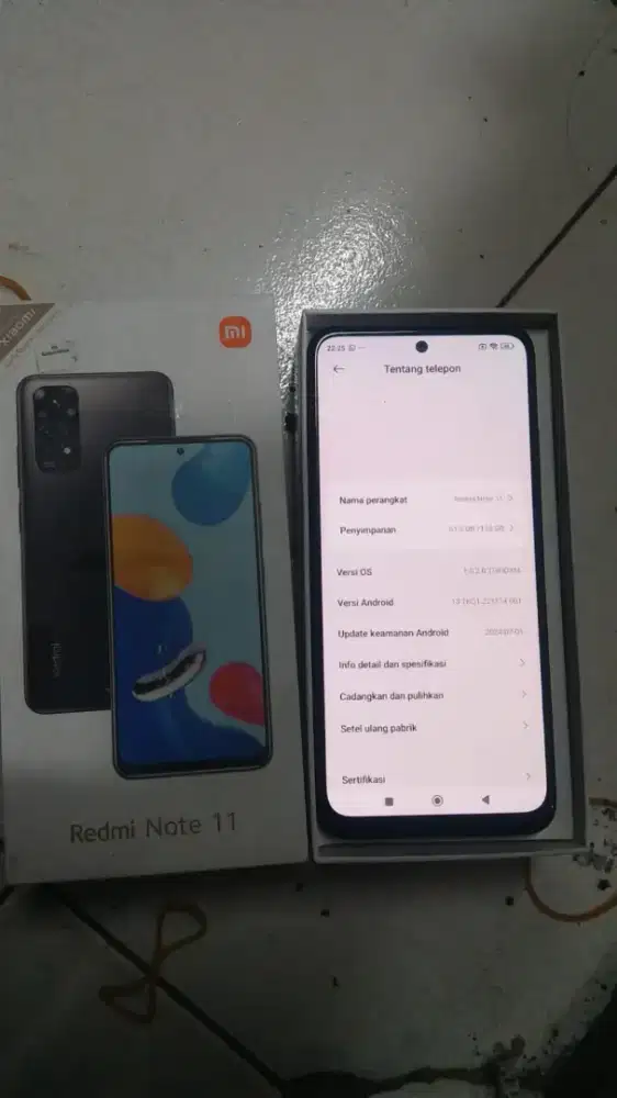 Redmi note 11 6+2/128 fullset mulus