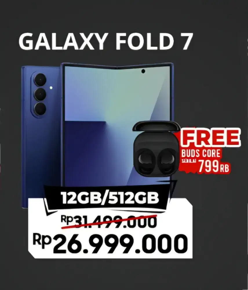 Samsung ZFold 7 12/512 Free Buds Core