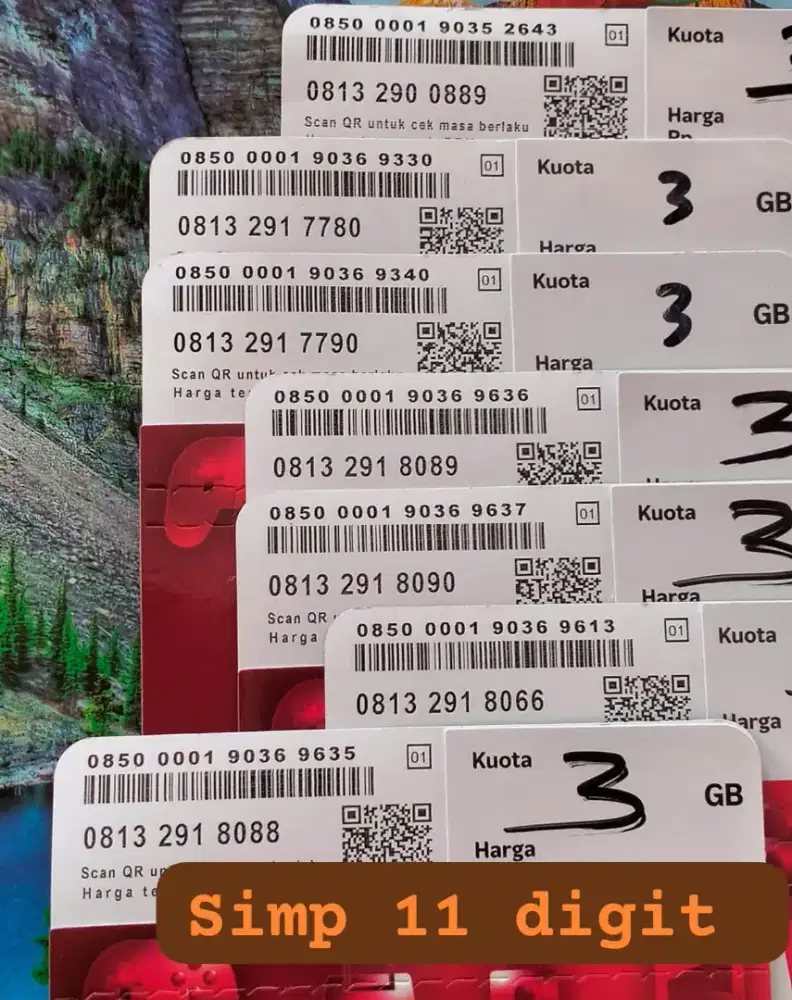 NOMOR CANTIK  SIMPATI COCOK BUAT KONTAK WA PRIBADI / BISNIS.