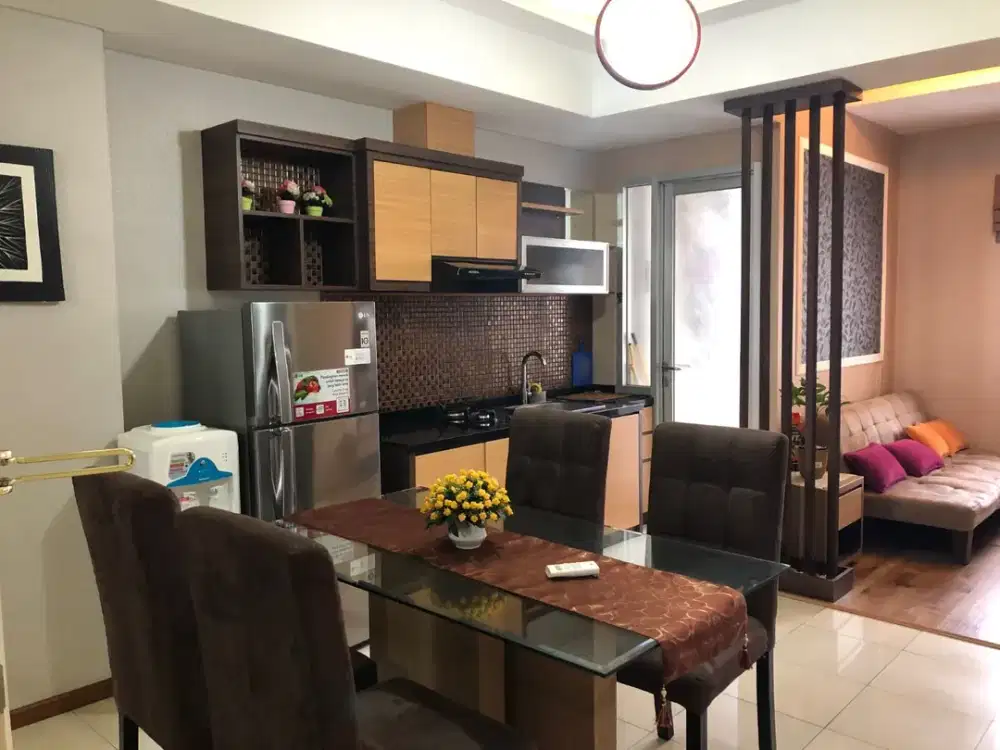 ready disewakan apartemen green lake sunter,1 kamar,furnished,view danau,hadap selatan