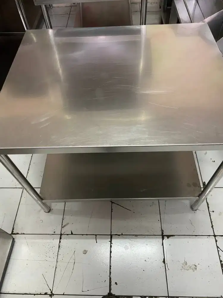 Dijual Cepat Meja Saji Full Stainles Uk 100x80x80