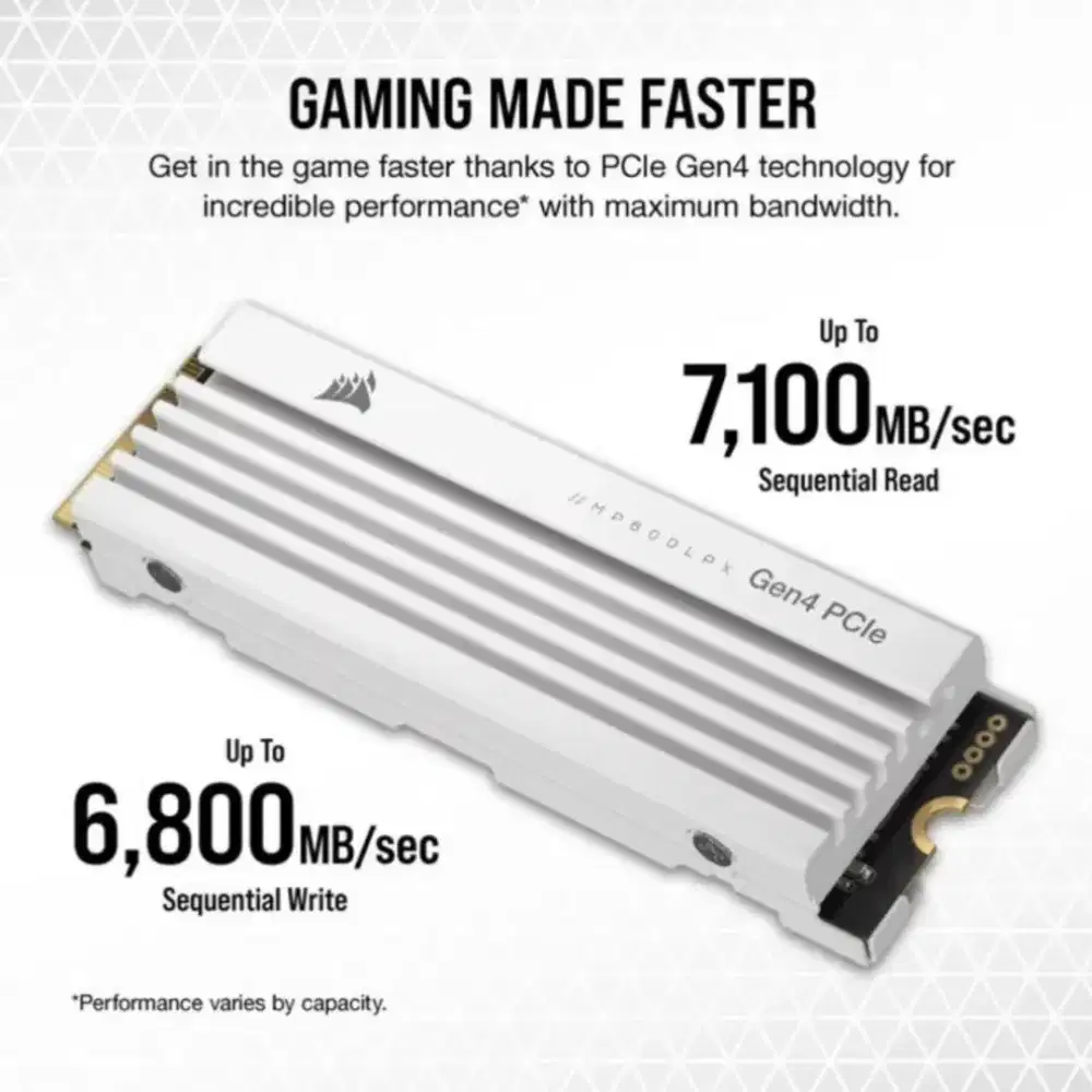 SSD Corsair MP600 Pro LPX 2TB NVMe PCIe Gen4 M.2 Segel PC PS5 Laptop