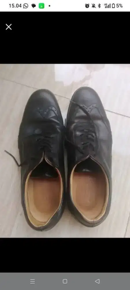 Sepatu merk lazerii original Made in italy kulit asli size 42