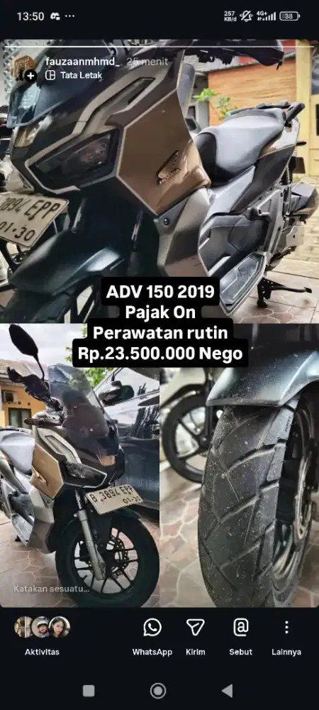 Jual Honda ADV 150
