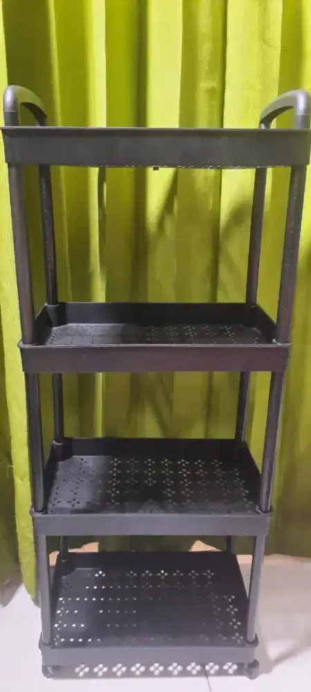 Rak Susun 4 Tingkat Hitam (Bekas) T79