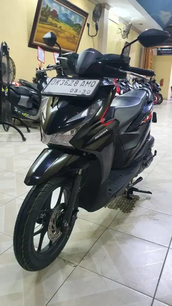 New Beat CBS 2025(Model Baru)Buka Plat Spti Baru-5.000 KM-plaza motor