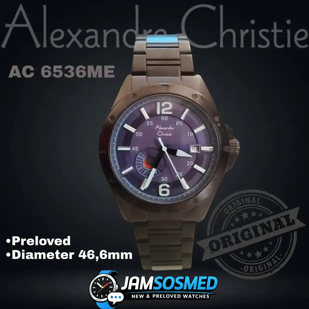 Jam Tangan Pria Alexander Christie AC 6536 ME Original // Preloved