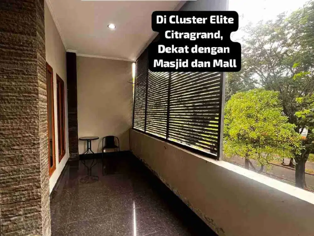 Disewakan Rumah Cozy Full Furnished di Cluster Terdepan Citragran